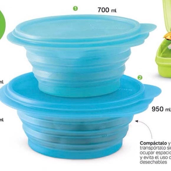 Tupperware Compactware Container Set of 2 - Picture 4 of 12